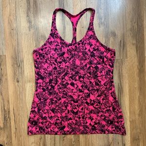 Nike Dri-Fit Patterned Racerback Workout Tank Top